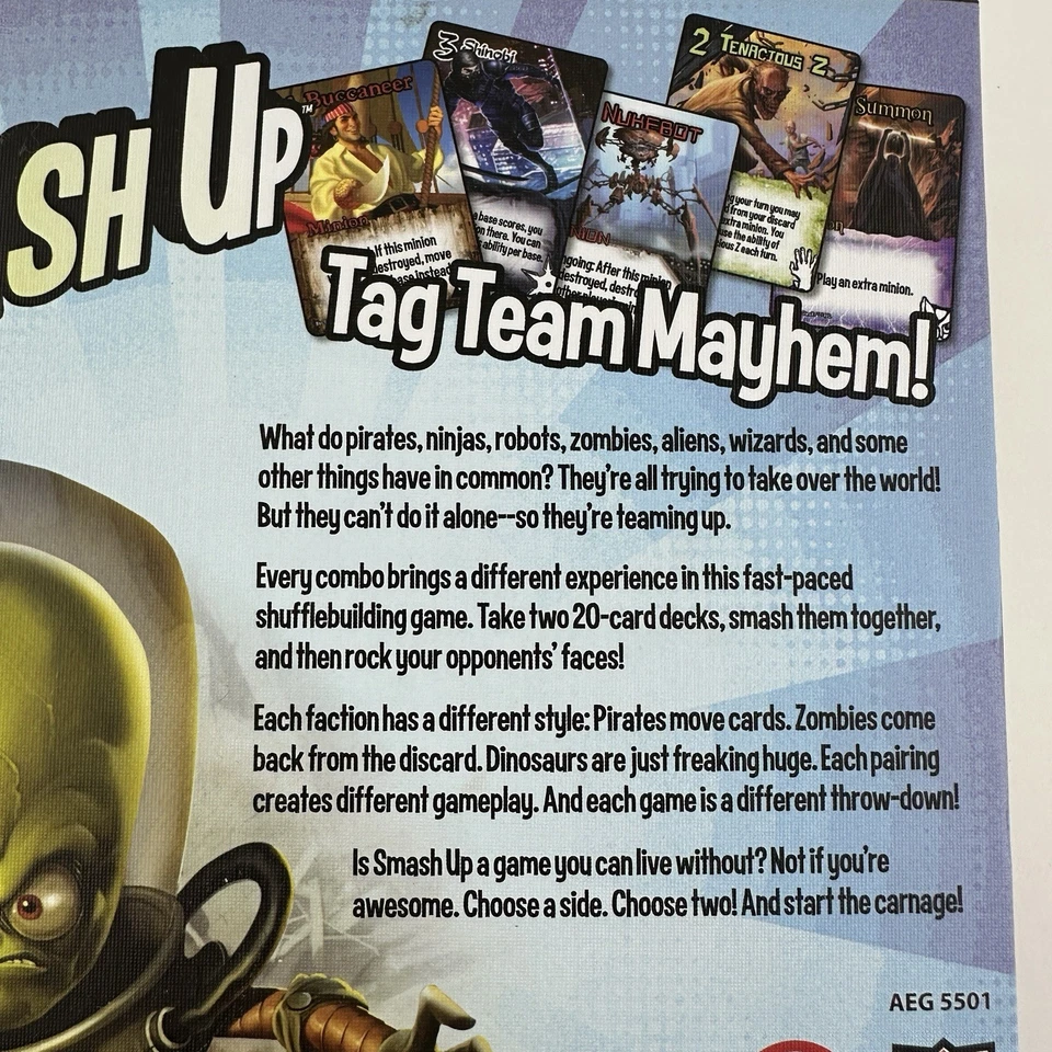 Paul Peterson Smash Up Card Shufflebuilding Game Of Total Awesomeness Complete - Image 3 of 4