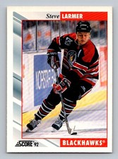 #266 1992-93 Score / Steve Larmer Chicago Blackhawks