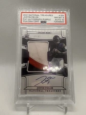 2021 Panini National Treasures - Rookie Patch Autograph Justin Fields Psa 8 /49