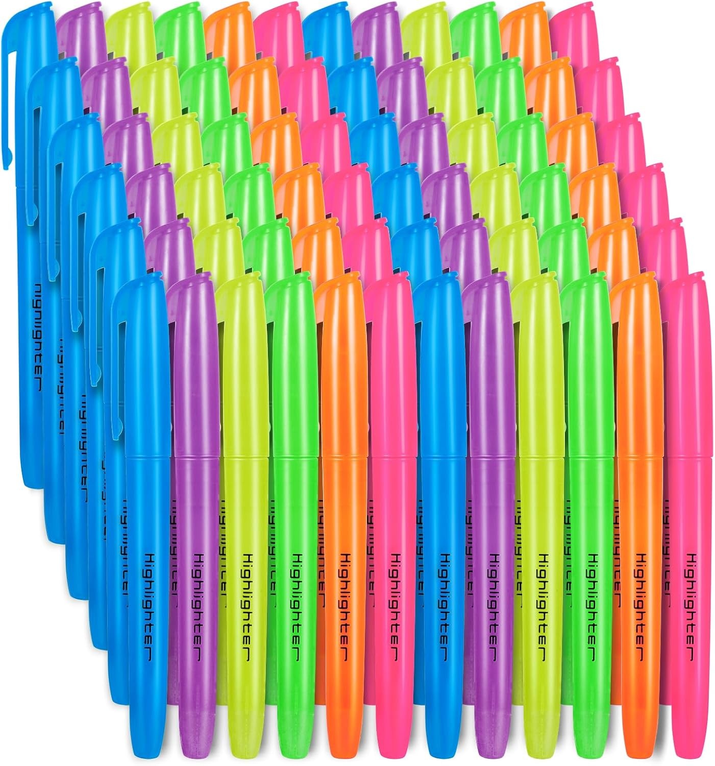 S Bulk Highlighter Assorted Colors 6 Colors Fluorescent Hi..