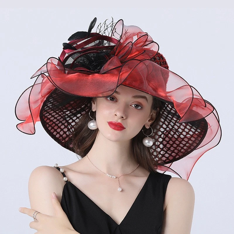 Red Formal Hats for Women for sale - eBay display picture 3
