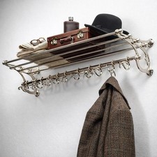 French COATRACK Luggage Rack Big 30'' Train Wall Mounted Rack luxury Gift