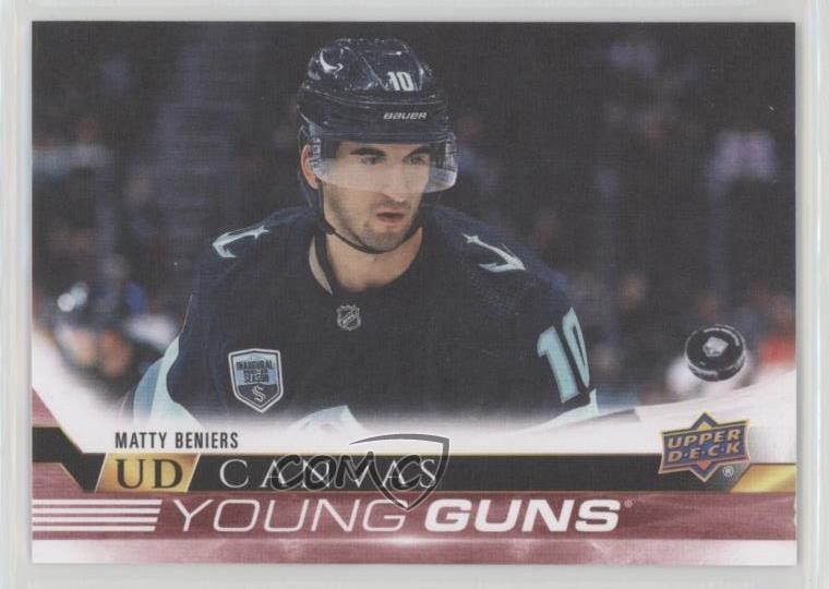 2022-23 Upper Deck Series 1 UD Canvas Young Guns Matty Beniers #C100 Rookie RC
