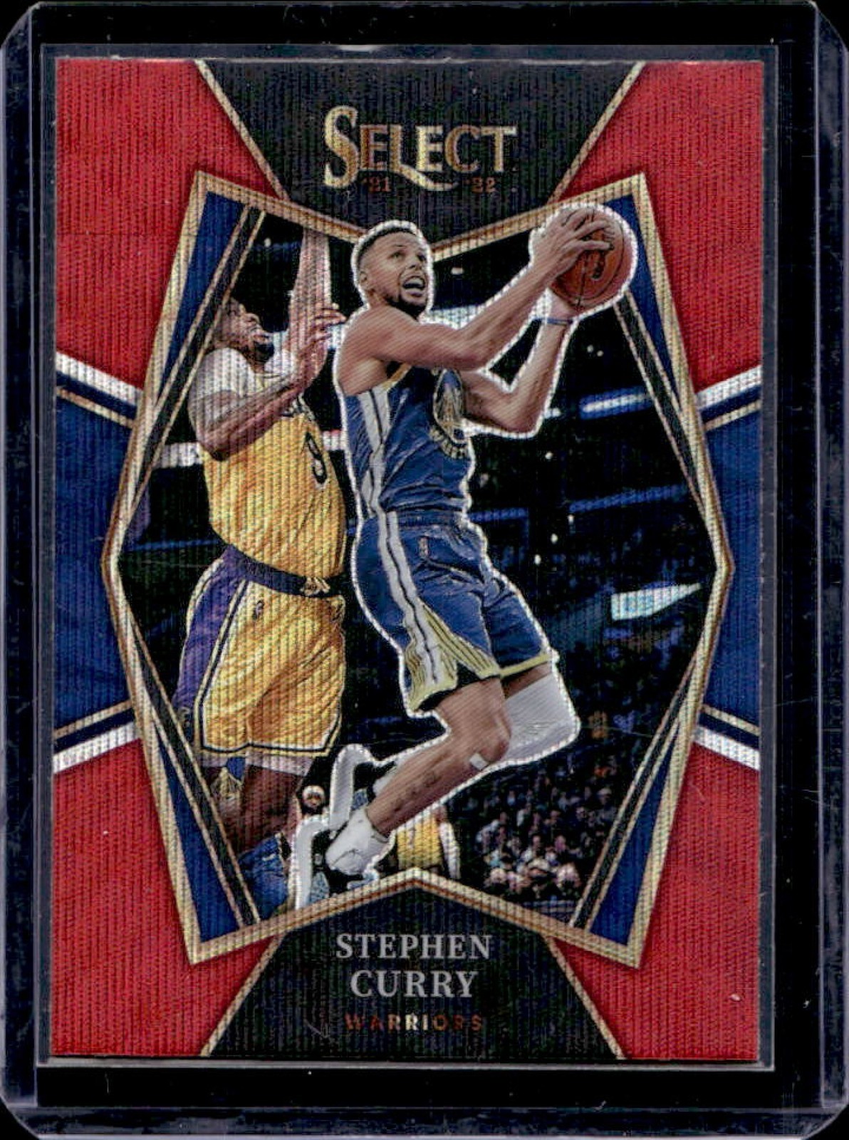 2021-22 Select Stephen Curry Red Wave Prizm Premier Level #121 Warriors