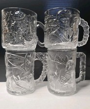 Juego completo de 4 vasos McDonald's Batman Forever 1995 vintage Val Kilmer como nuevos
