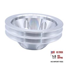 Lwp Sbc 2 Water Pump Pulleys - Aluminium Double Groove - 1969-85 Long