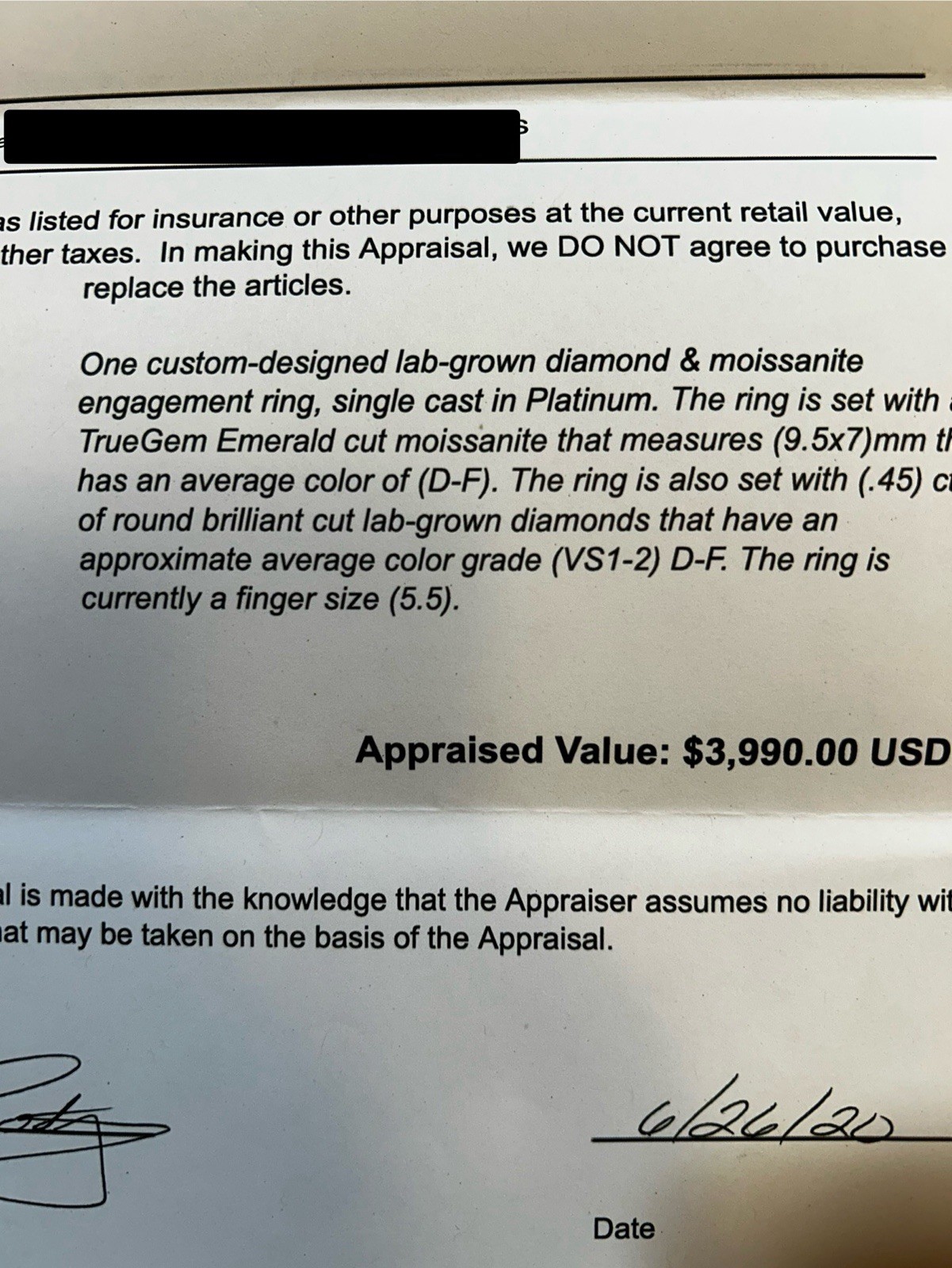 SOLID PLATINUM EMERALD CUT LAB CREATED DIAMOND AN… - image 9