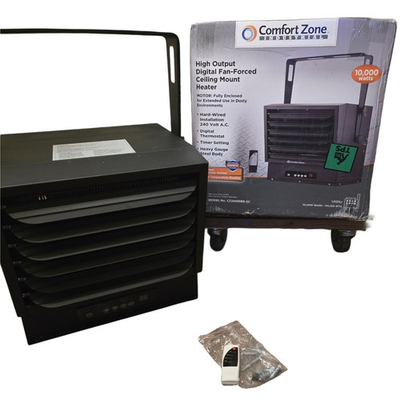 #ad #ad Comfort Zone 10000 Watt 240 Volt Industrial Ceiling Mounted Heater with Remote $250.00