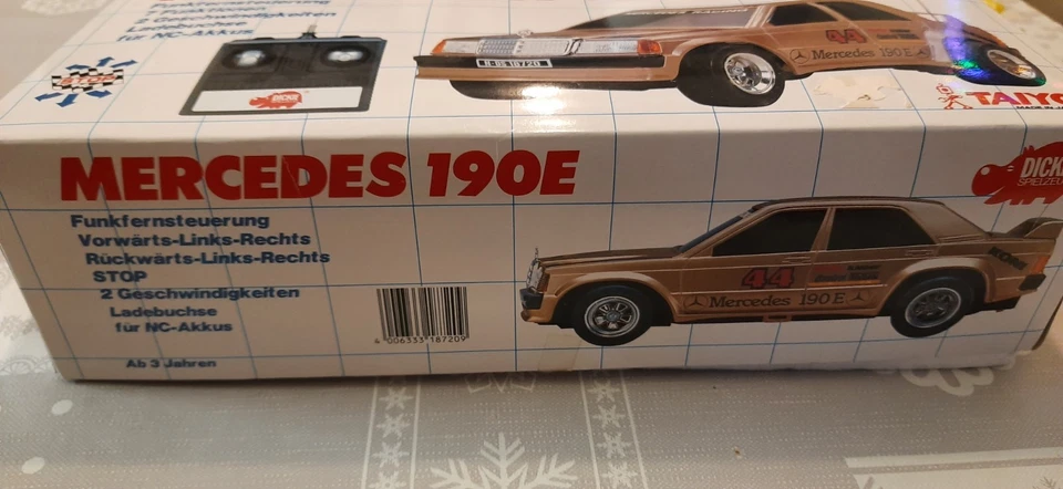 Mercedes-Benz 190E Ferngesteuert Auto RC Vintage Spielzeug Taiyo Dickie - Bild 2 von 4