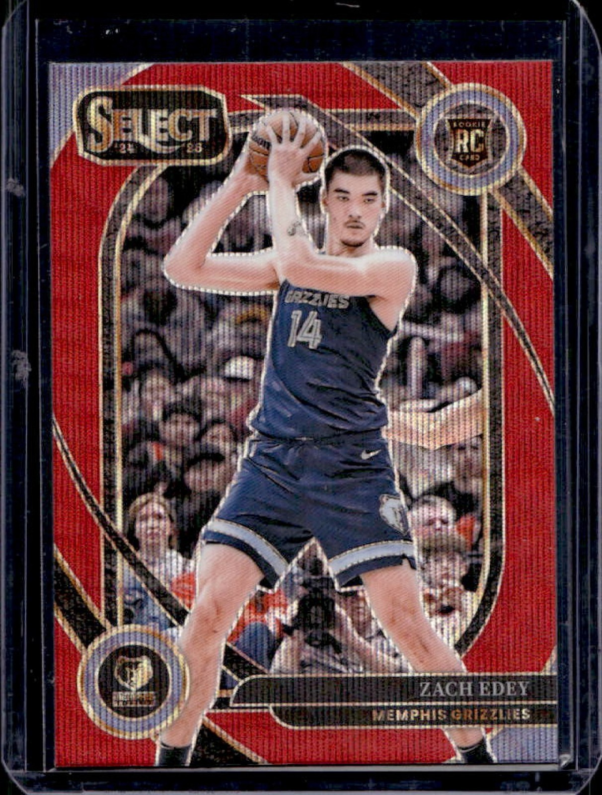 2024-25 Select Zach Edey Courtside RC Red Wave Prizm #280 Grizzlies