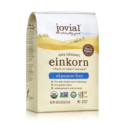 Jovial Organic Einkorn Unbleached All Purpose Flour - Bread Baking Flour for ...
