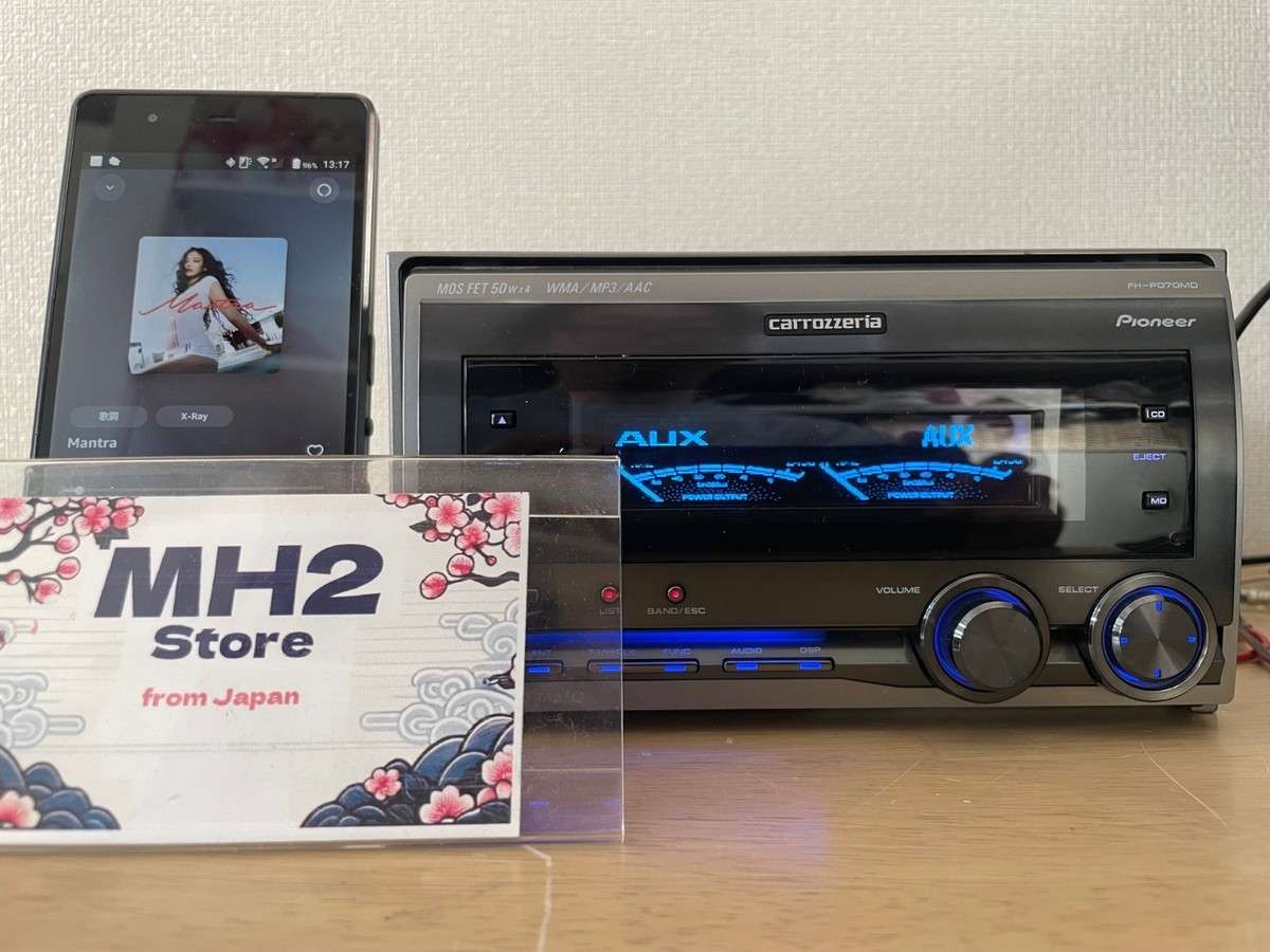 Pioneer Carrozzeria FH-P070MD 2DIN Car Audio CD MD AUX Player With