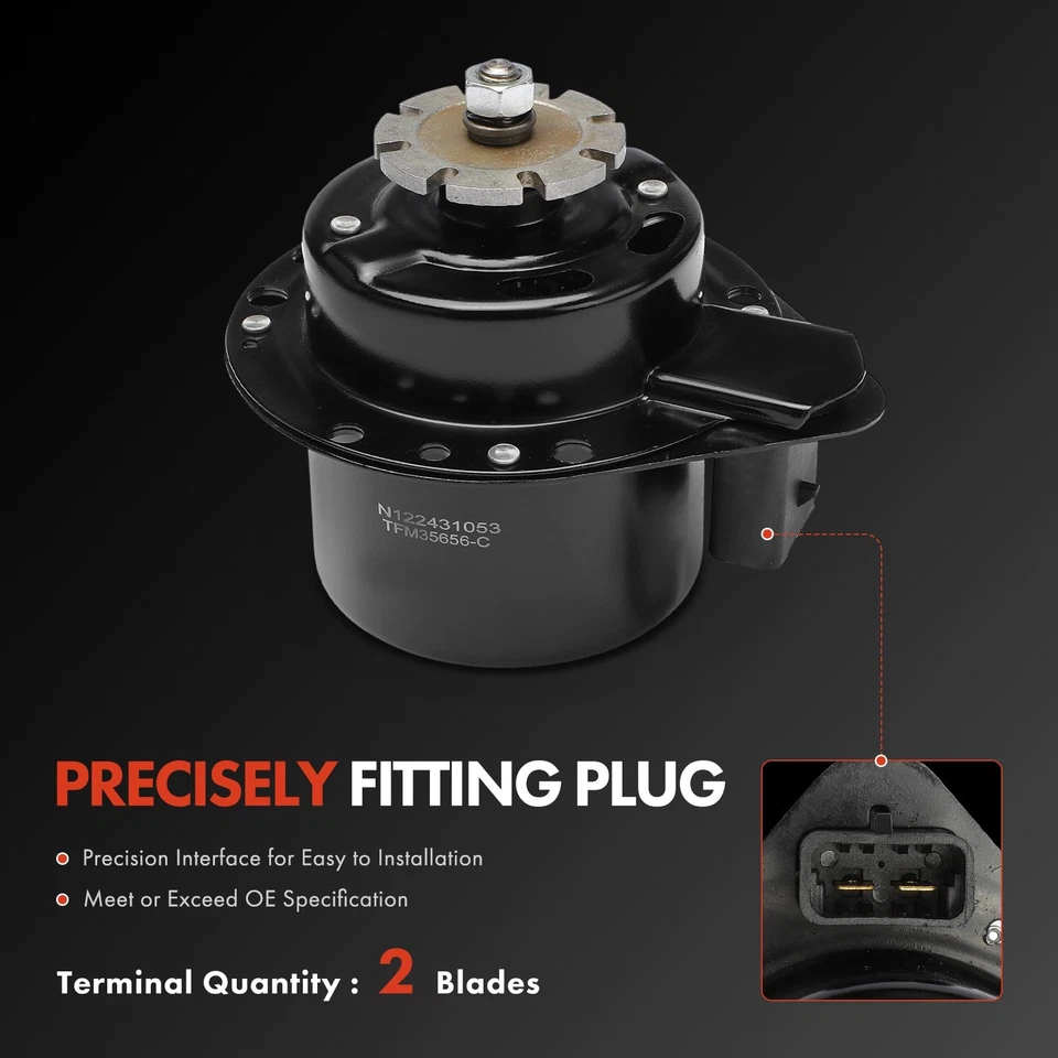 Motor de refrigeración del ventilador del radiador para GMC G1500 Oldsmobile Calais Pontiac Firebird Geo Foto 2 de 4