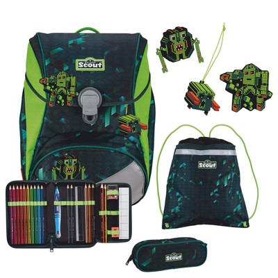 Scout Alpha DIN - Schulranzen Set 4 tlg. Cubes *NEU*