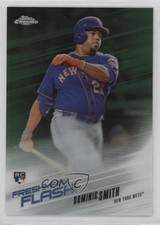 2018 Topps Chrome Freshman Flash Green Refractor 62/99 Dominic Smith #3 03bh