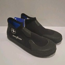 Aqua Lung 3mm Superlow Pull On Black Scuba Diving Boots, Men's Size 9 NWT