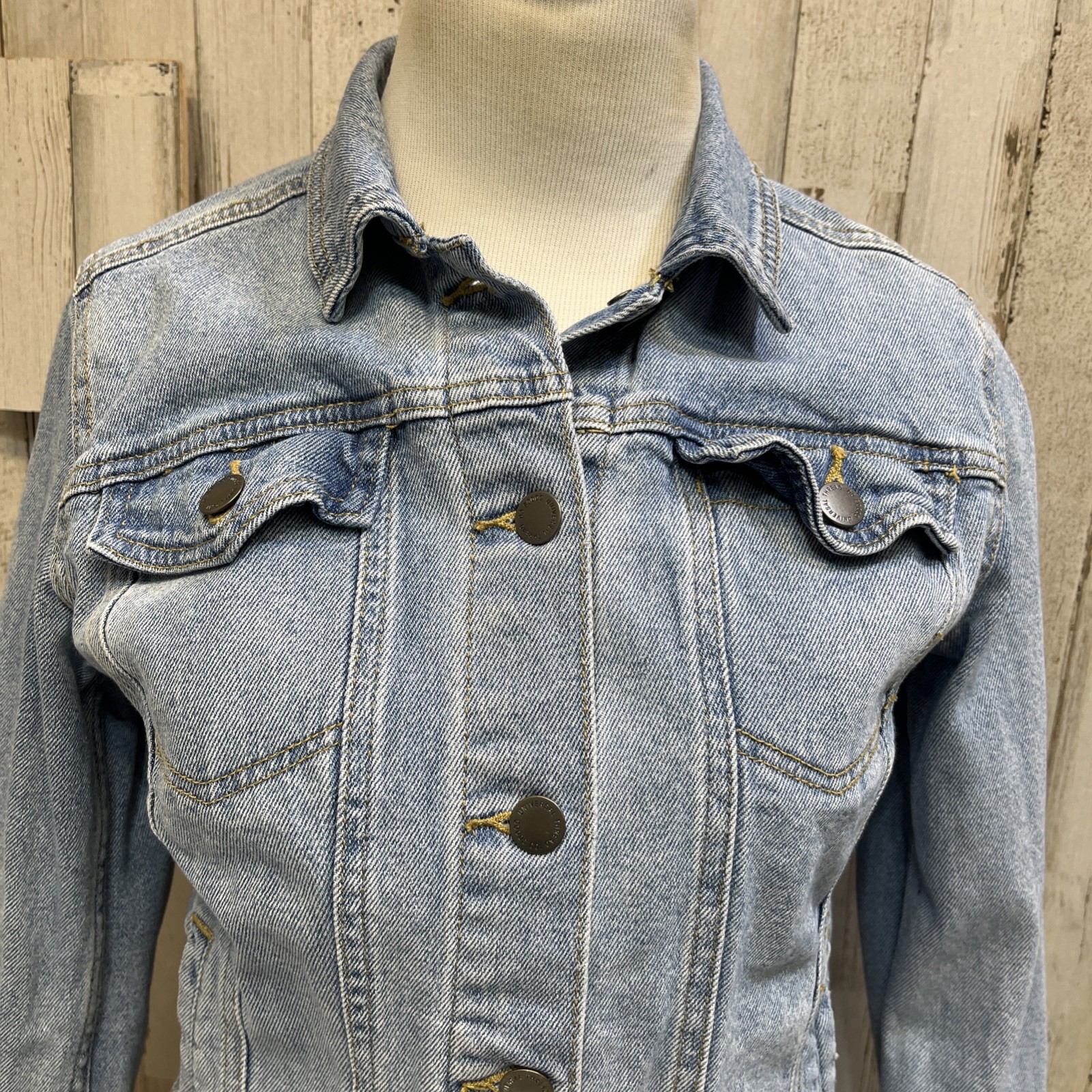 Universal Thread Button Up Jean Freeborn Jacket W… - image 4