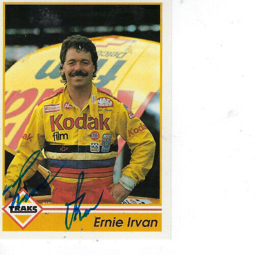 ERNIE IRVAN SIGNED 1992 TRAKS RACING #104 - NASCAR | eBay