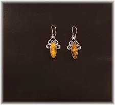 Damen Ohrringe Bernstein