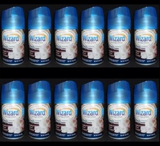 12 Wizard Automatic Spray Refills Freshly Folded Linen 5 oz.