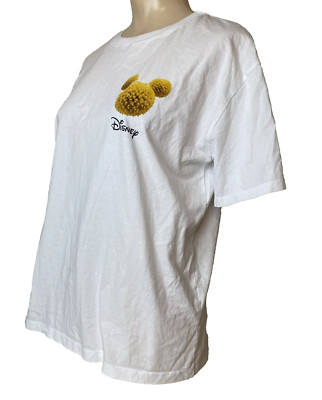 ZARA DISNEY STORIES COLLECTION Mickey Mouse Dandelion Floral Tee T-shirt Small