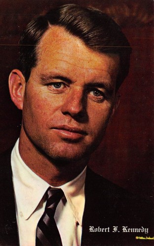 postcard robert f kennedy bobby united states senator unposted