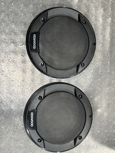 KENWOOD 6.5”  Black speaker grills covers NEW - Picture 1 of 3