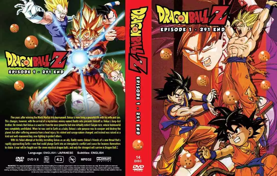 DVDs - Episódios completo DRAGON BALL Z 291 Saga completa