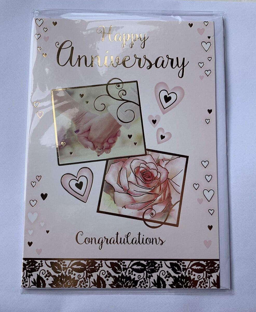 Wedding Anniversary Card - Husband, Wife, Partner, Mum, Dad ...