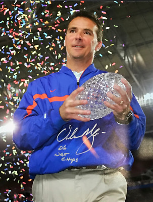 Urban Meyer Autographed 16x20 Football Photo