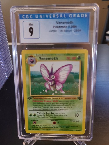 Venomoth (1st Edition) graded CGC 9 for sale on eBay