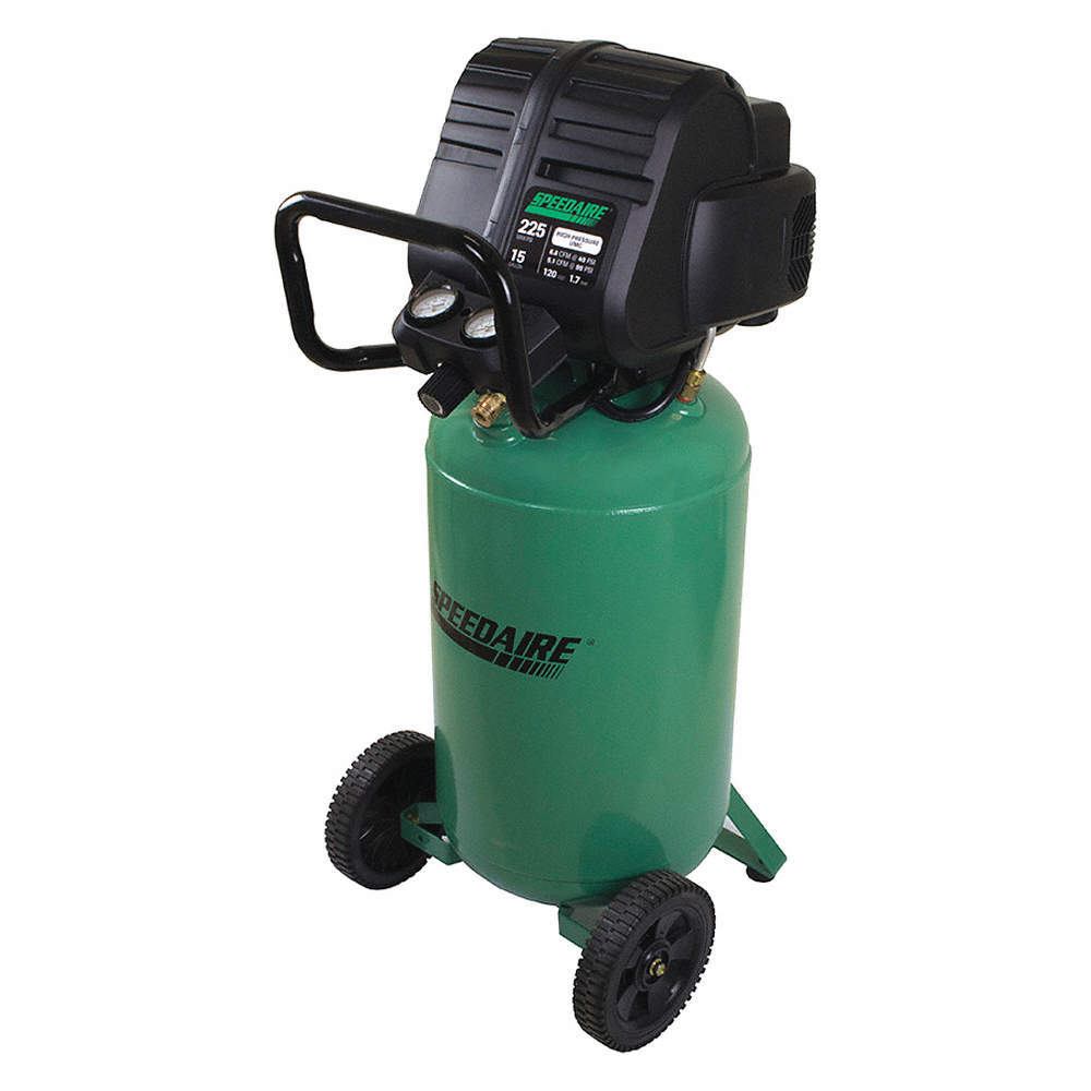SPEEDAIRE 40CF16 Portable Air Compressor,15 gal, Vertical