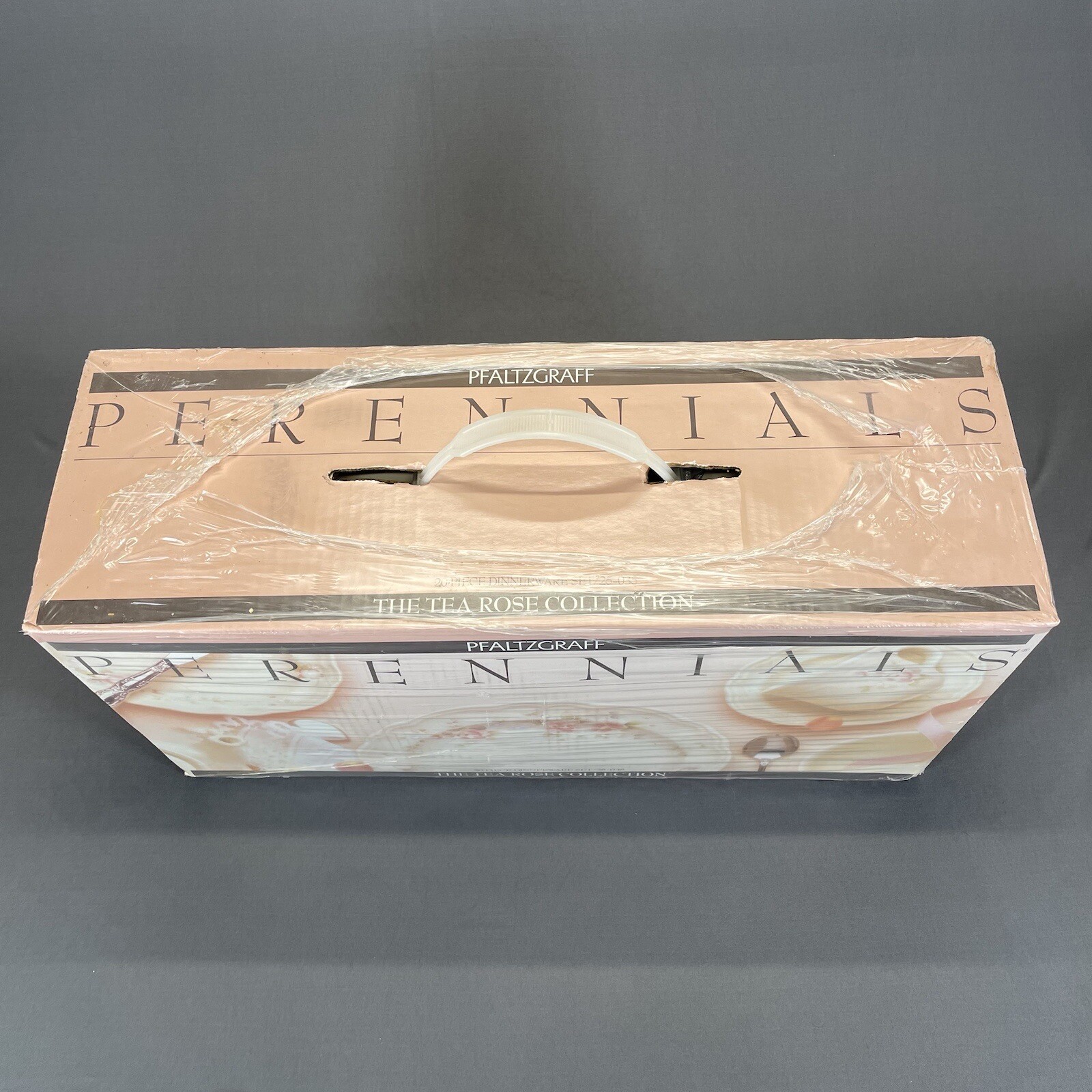NEW Pfaltzgraff Tea Rose Dinnerware Set 20 Pieces Perennials Stoneware 25-035