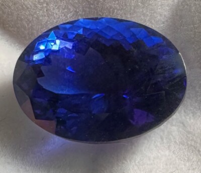 Natural Tanzanite Vivid Quad A, AAAA, Oval Excellently Cut Minimum 10 Ct Stone