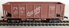 HO Revell BURLINGTON ROUTE 2-Bay Manually Operated Hopper CB&Q 4044, C6