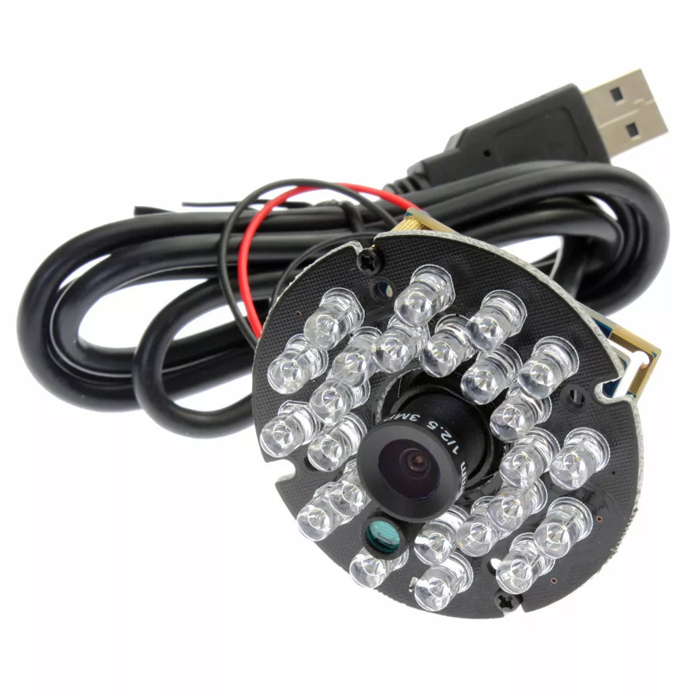 1MP USB Module with Lens IR Cut Led Night Vision Free Driver Webcam | eBay