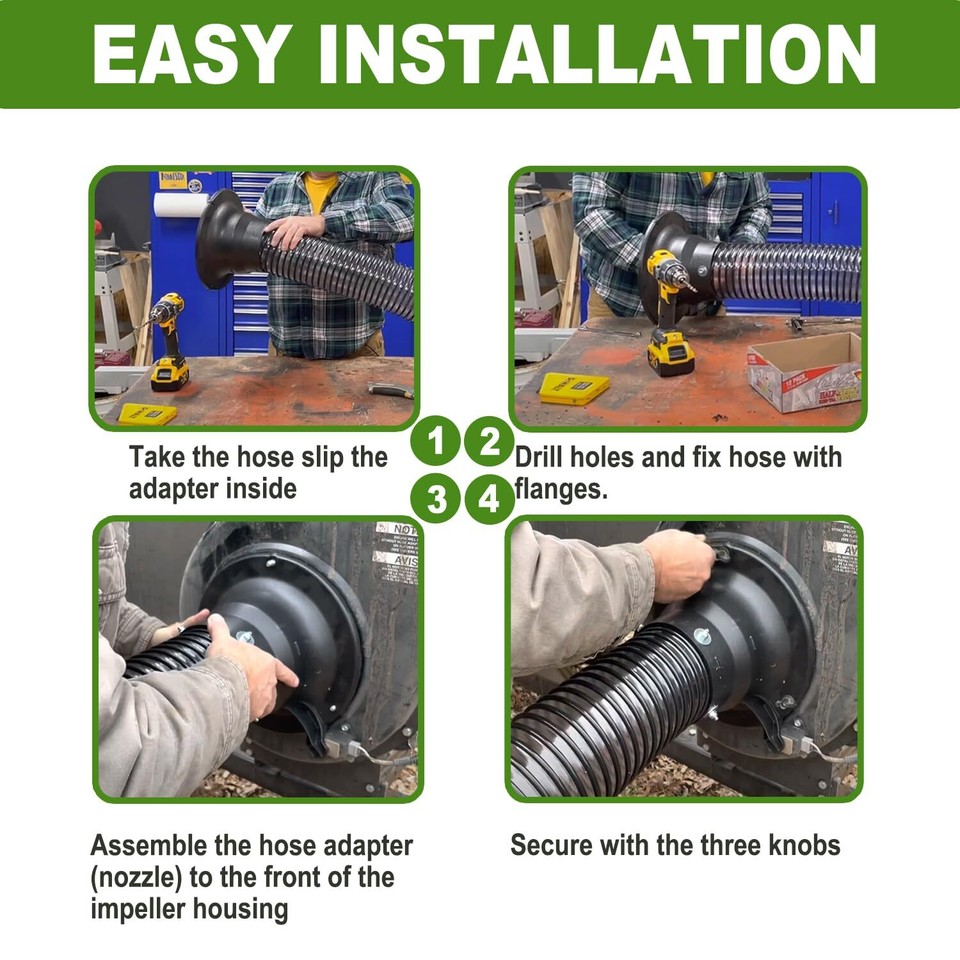 43791 Hose Adapter Leaf Lawn Vacuum Parts Fits for AgriFab Leaf Vacuum