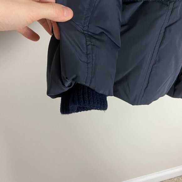 Zara Basic Down Puffer Jacket Womens Small S Belt… - image 7