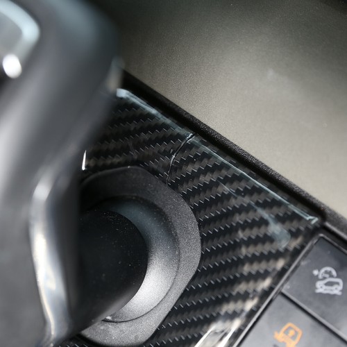 Cubierta del panel de caja de cambio de engranajes de fibra de carbono ABS para Land Rover Defender 90 110 20-22 - Imagen 5 de 9