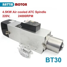 4.5KW 220V ATC Air Cooled Automatic Tool Change CNC Milling Spindle Motor BT30