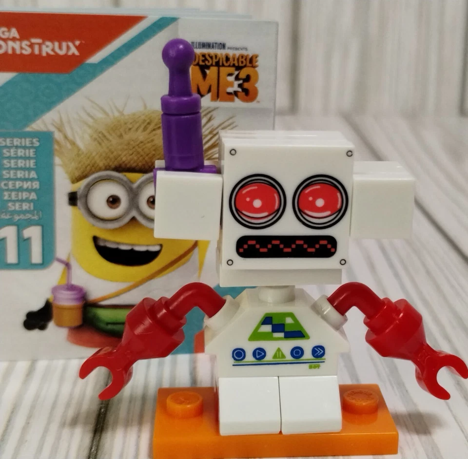 Mega Bloks Construx Despicable Me Minion Robot Series 11 Lego Minifig NEW - Image 2 of 4