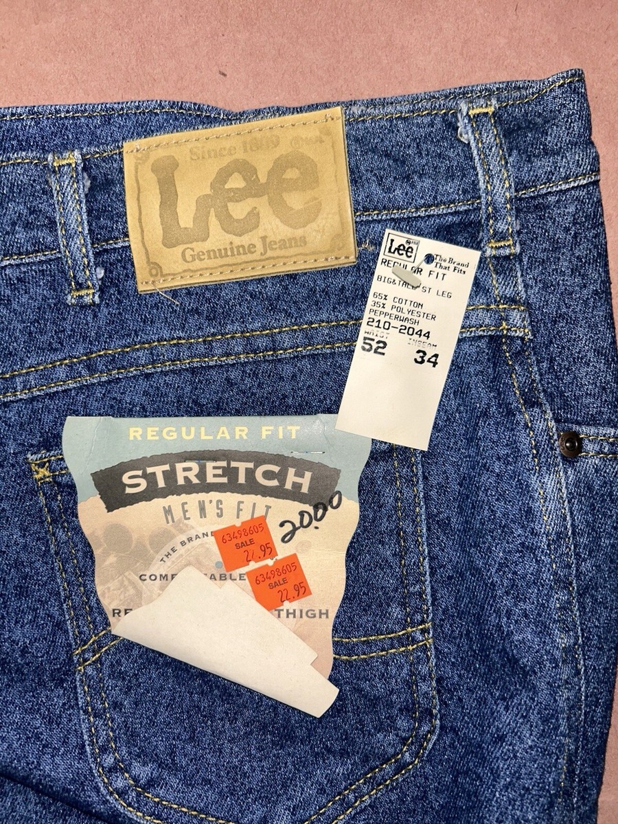Vintage Lee Jeans, Strait Leg Stretch, Big And Tall Deadstock NWT