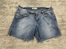 Lei Shorts Juniors 7 Blue Denim Jean Cut Off Distressed Ashley Trouble