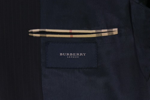 Burberry London Bond St Navy Blue Striped 3-Btn Blazer Jacket 42L - 第 10/11 張圖片