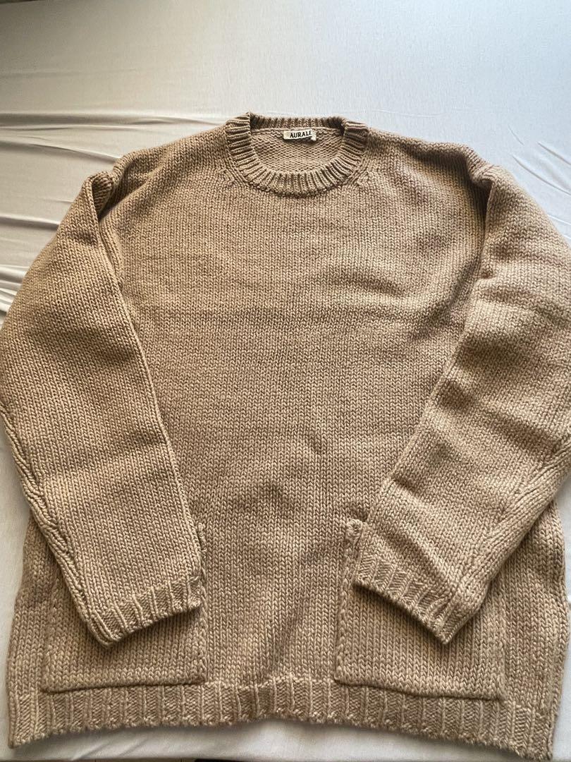 AURALEE Wool Felt Yarn Knit Pullover Beige 4 Used JAPAN | eBay AURALEE Wool Felt Yarn Knit Pullover Beige 4 Used JAPAN | eBay