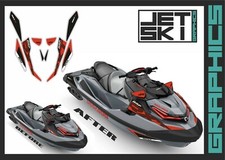 SEADOO RXT RXTX 300 2018 decals set GRAPHICS kit stickers wrap for GREY jet ski 