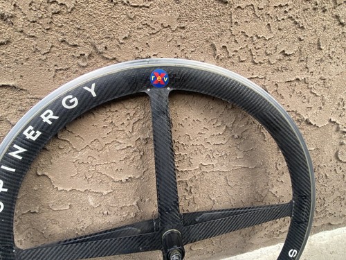 Black Rear Spinergy Rev X Carbon Fiber 700c Tubular Wheel - Picture 3 of 17