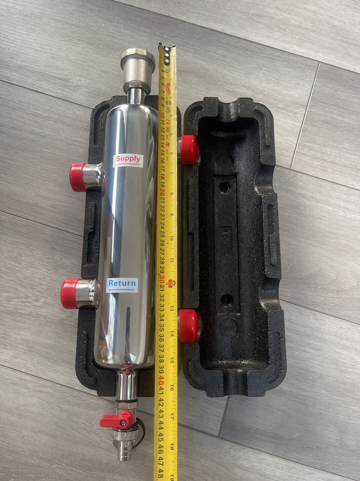 LOWLOSS HEADER (HYDRAULIC BALANCER) 45kW 1" (Heat pump power 13kW