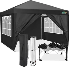 Carpa plegable de 10 x 10 pulgadas, carpa portátil con 4 paredes laterales
