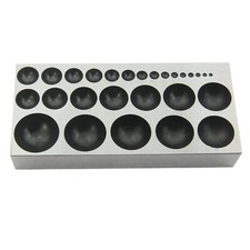 Flat Dapping Block Jewelry Making Wax Metal Shaping Forming Block 27 Depressions